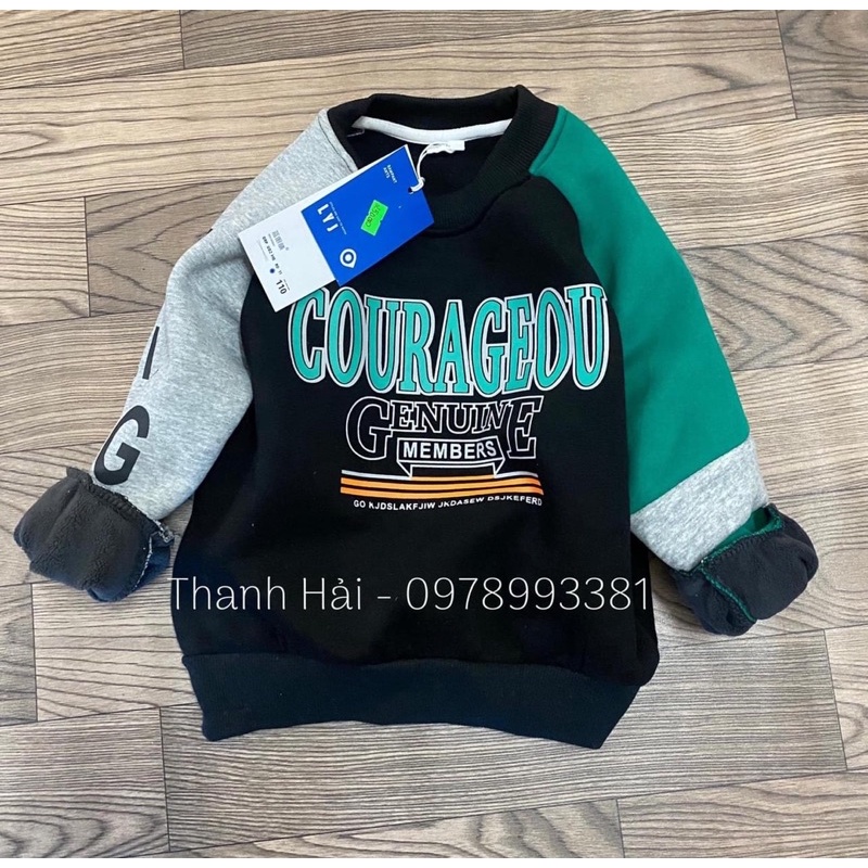 áo bé trai lót nỉ