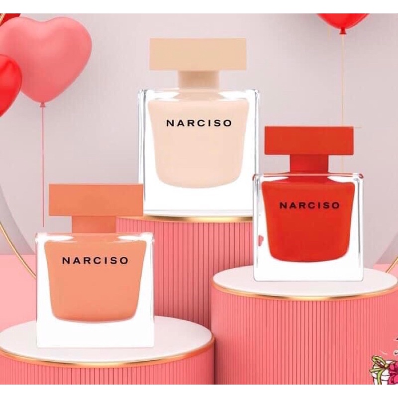 CAM KẾT CHÍNH HÃNG HOÀN 500% bộ ba nước hoa nữ hương phấn narciso Cam Lùn - Narciso Hồng lùn - Narci