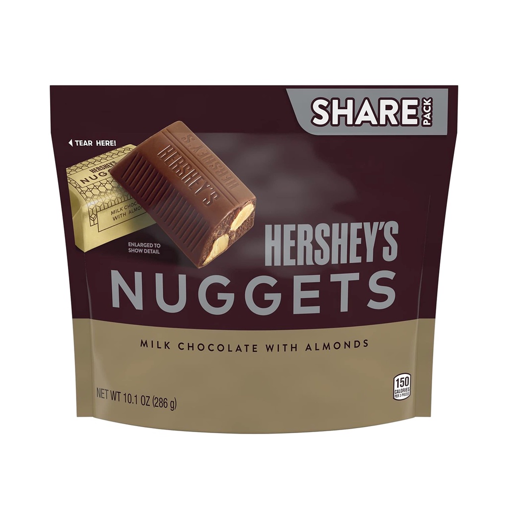 Socola Hershey Vuông Sữa Hạnh Nhân - Socola Mỹ