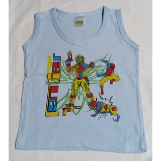Áo ba lỗ màu sơ sinh 100% cotton