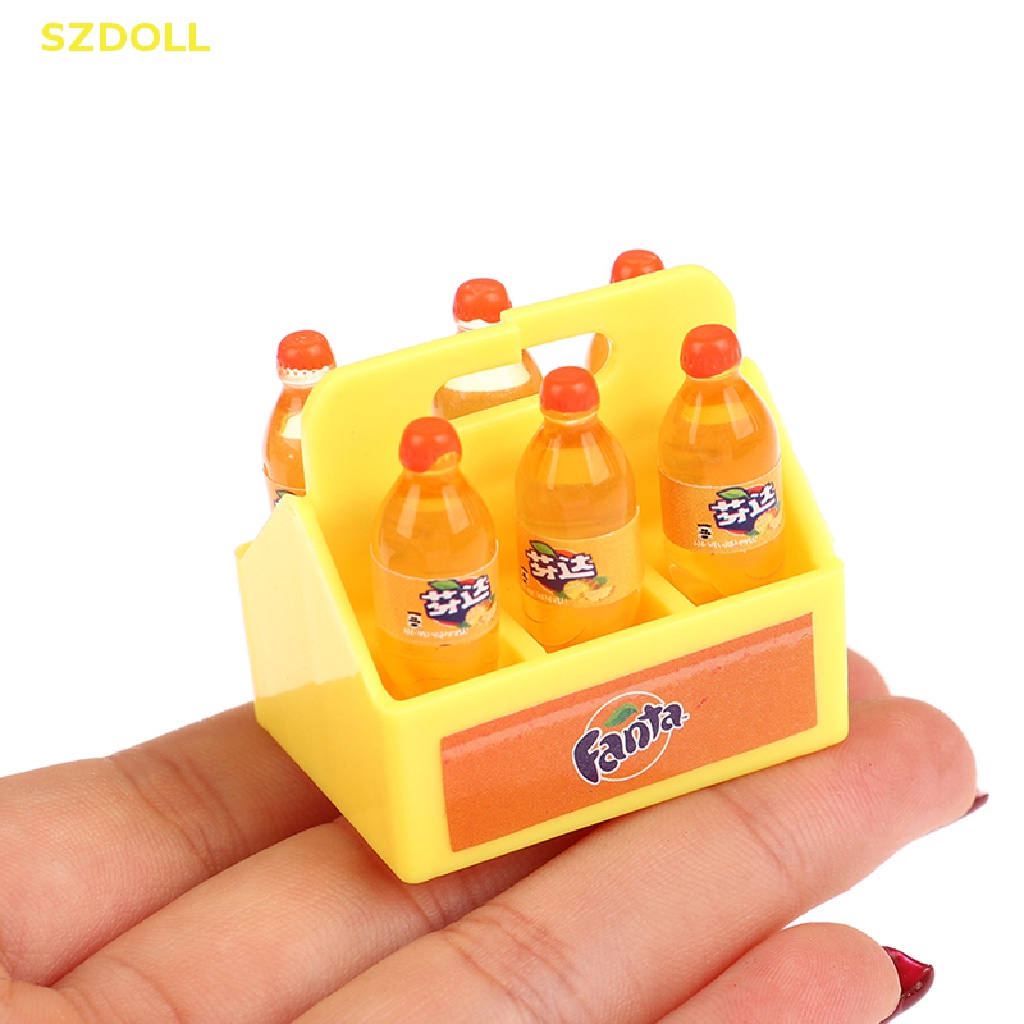 1 Set Chai Nước Ngọt / Soda / Coca Cola Đồ Chơi Nhà Búp Bê Thu Nhỏ DIY