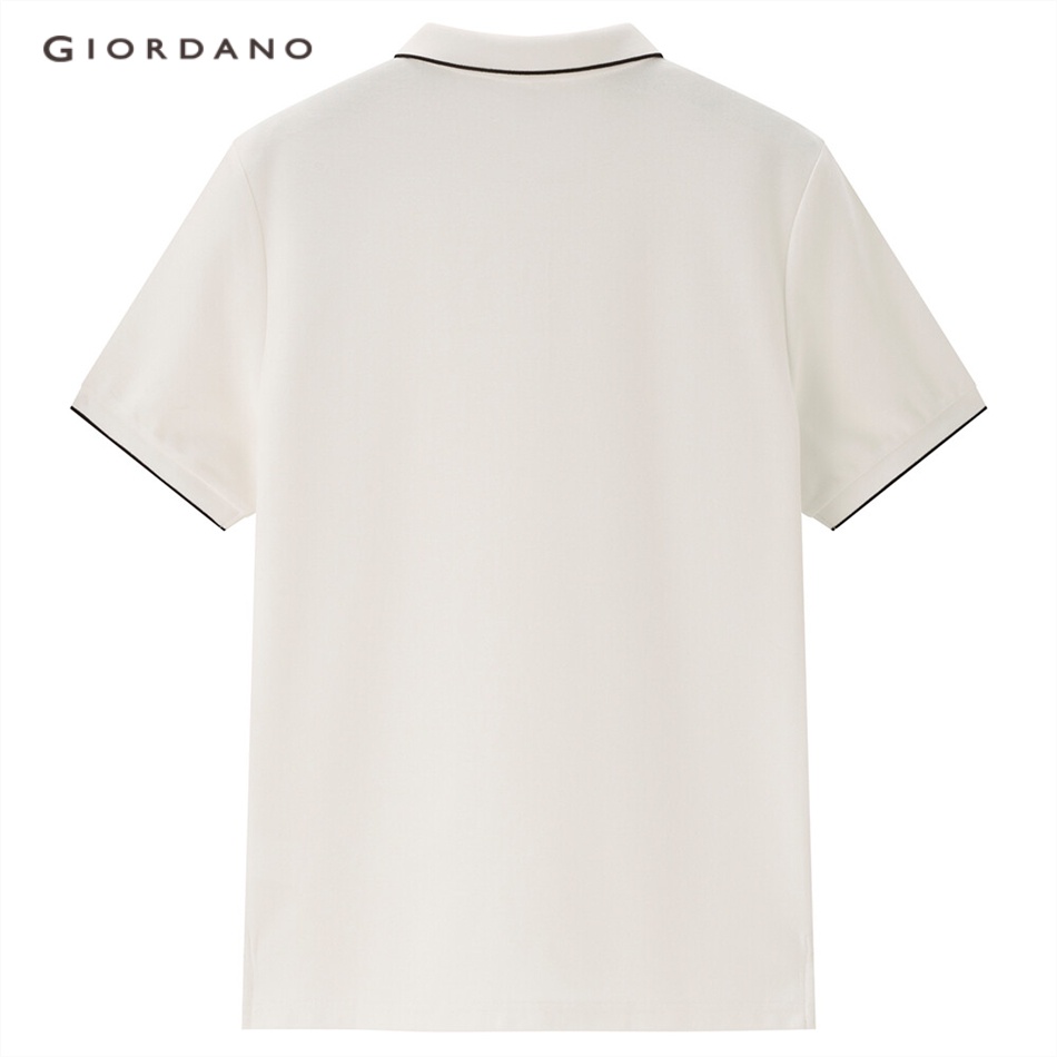 GIORDANO Áo Polo nam tay ngắn vải mát mùa hè dã ngoại nhiều màu tùy chọn 13013022