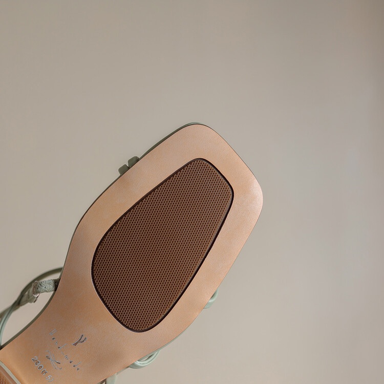 Giày Sandal Da Mềm Đế Bằng Cột Dây Kiểu Pháp Thời Trang Mùa Hè