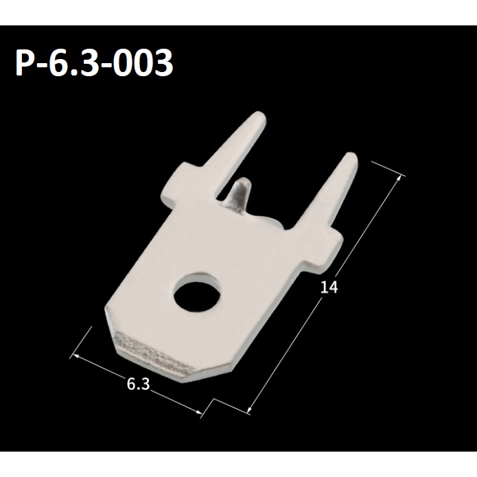 Combo 5 cái Đầu cos hàn bảng mạch PCB 6.3mm dày 0.8mm các loại (Click vào phân loại để xem hình của sp)