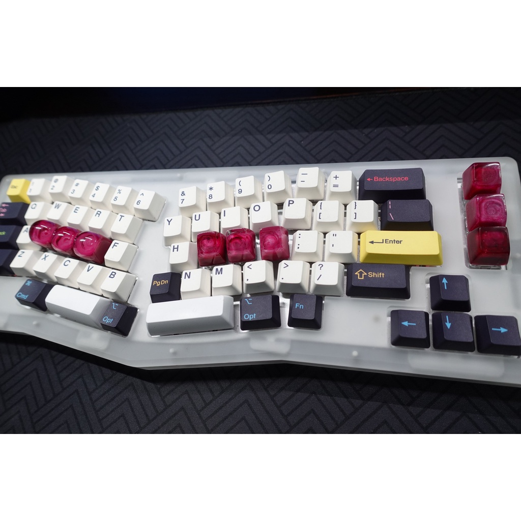 Keycap Viva Magenta - SA  profile - BB Keycap - Becky Bency siêu đẹp siêu trong suốt nút cho bàn phím cơ - B