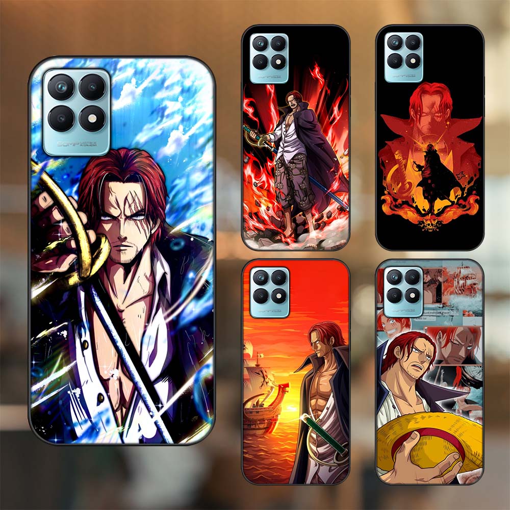 Ốp lưng Realme Narzo 50 viền đen in hình Shanks One Piece Đảo Hải Tặc