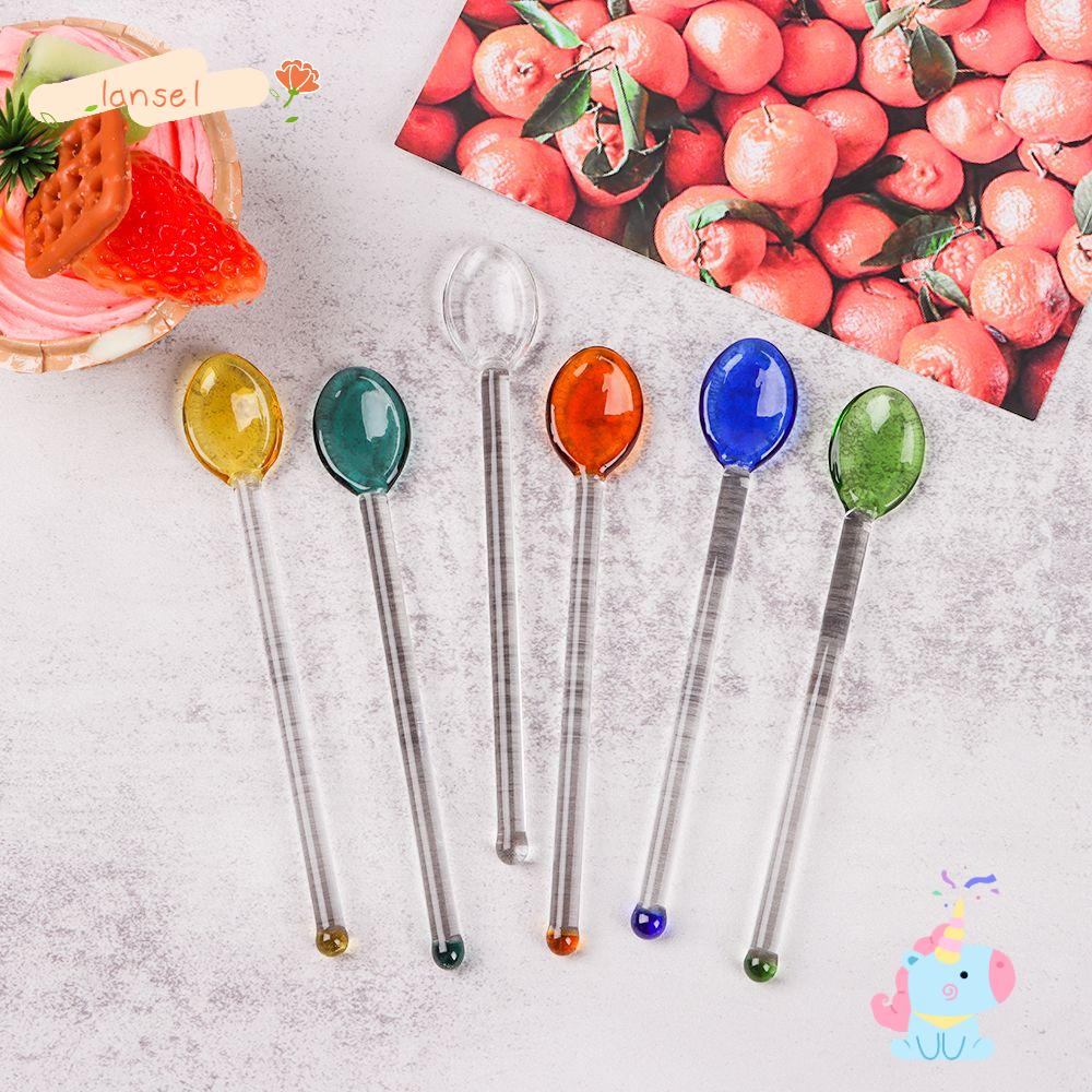 Muỗng Uống Trà Bằng Thủy Tinh Tiện Dụng Kính