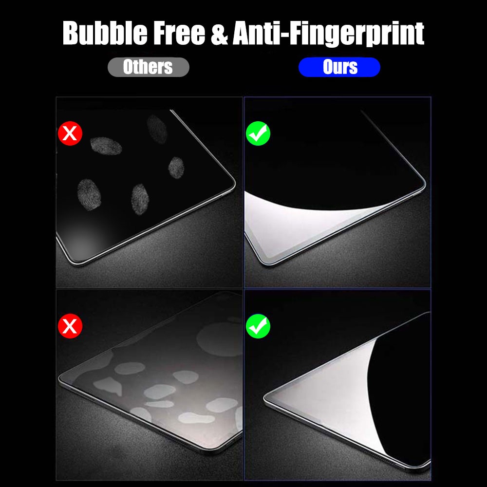 Set 2 Kính Cường Lực Bảo Vệ Màn Hình Cho Ipad Pro 12.9 11 M2 Air 4 5 12.9 9th 10.2 10.5 4 Mini 6 5 3 2 2021 2020