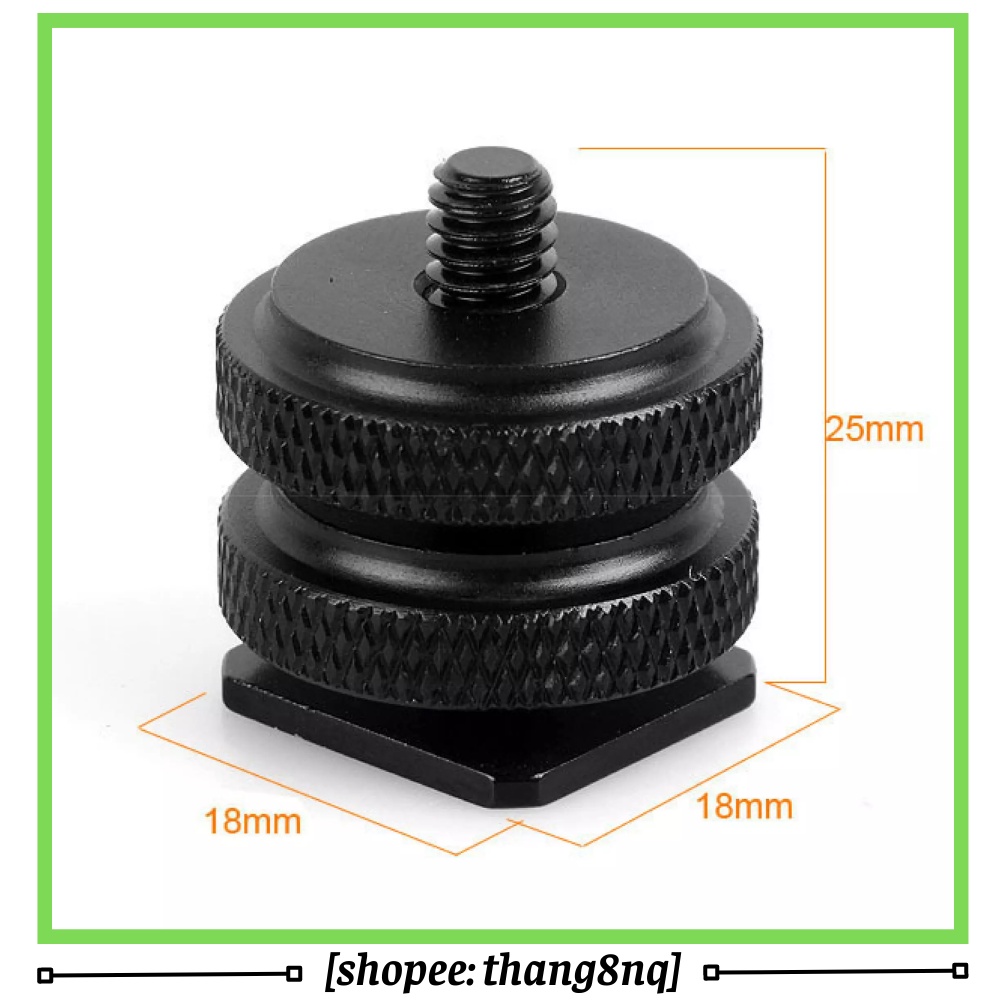 Mount 3 cold shoe, 3 chuyển đổi ngàm lạnh cho máy ảnh, gopro gắn flash, micro