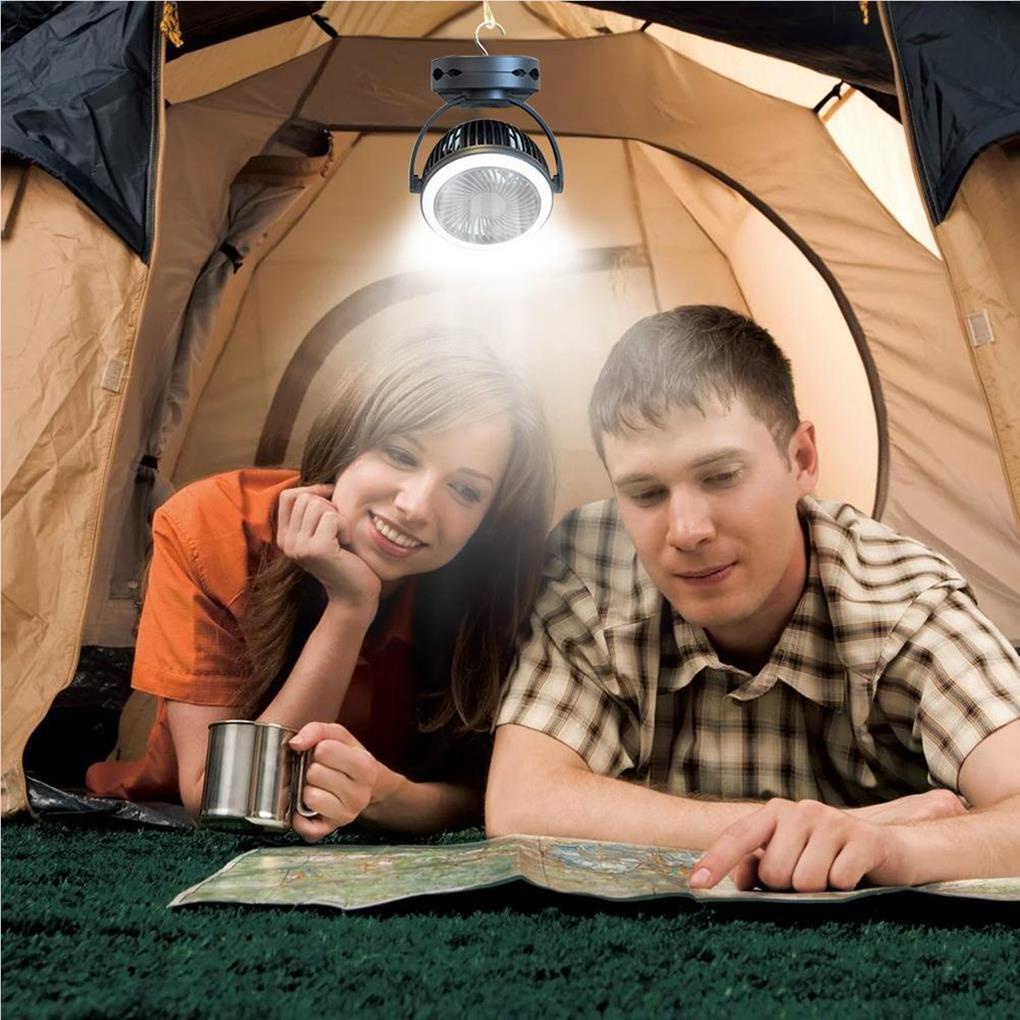 Quạt Làm Mát Bằng ABS Tiết Kiệm Pin Có Đèn Tháo Rời Được Tiện Lợi