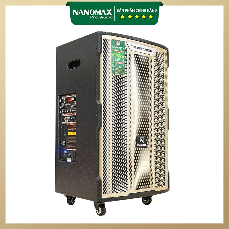 Loa Kéo Karaoke Công Suất Lớn Nanomax K-180 Bass 40cm 820w| Loa Kéo Di Động Tặng 2 Mic Không Dây | Loa Kéo Giá Rẻ
