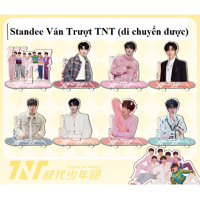TNT và các thành viên | Mô hình Standee mini mô hình ván trượt  Tống Á Hiên Nghiêm Hạo Tường Diệu Văn
