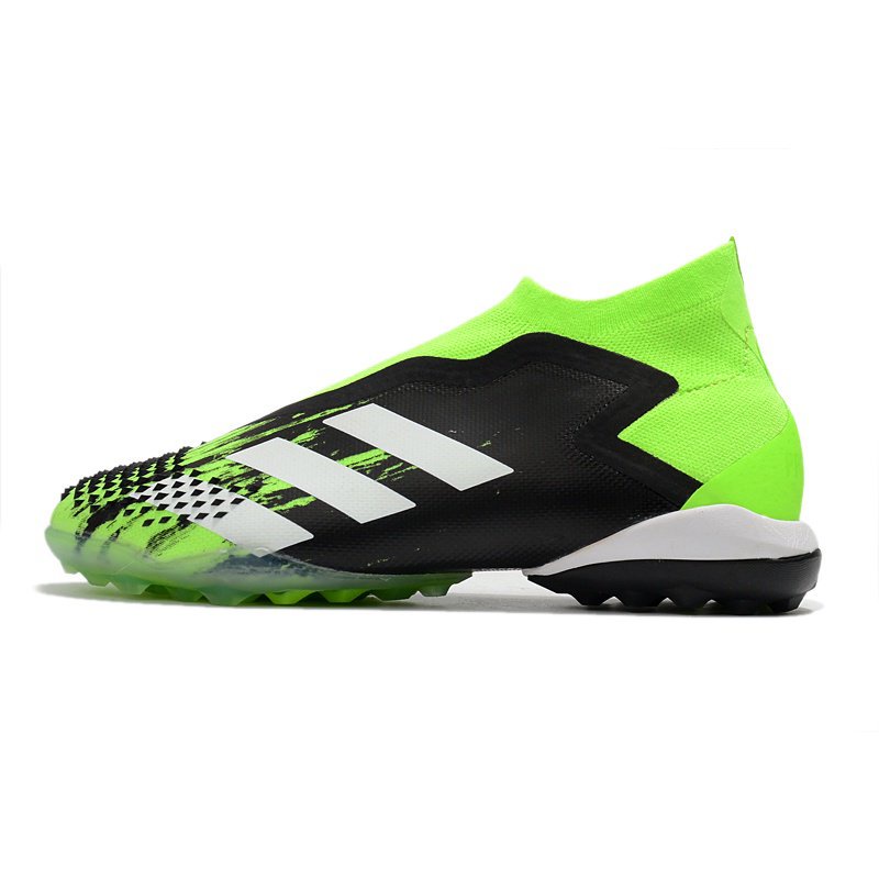 Giày Đá Bóng Adidas Predator TF Falcon 20 Dệt Kim Chống Thấm Nước Màu Xanh Dạ Quang
