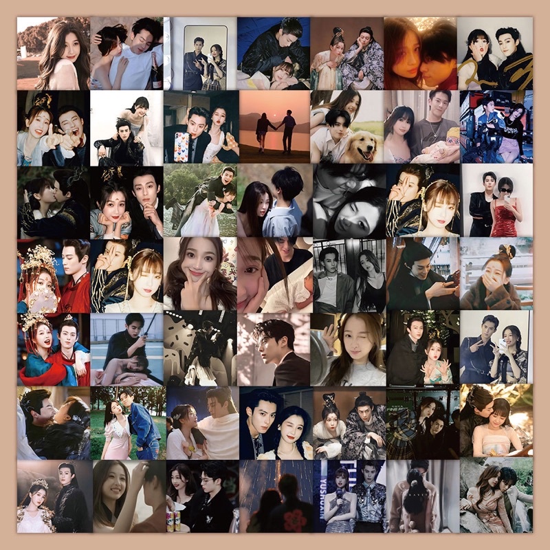 Hình dán Sticker 60 hình Vương Hạc Đệ , Ngu Thư Hân Thương Lan Quyết