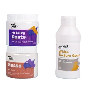 Sơn Lót Nền Vẽ Gesso Mont Marte 500ml giúp màu bám nền tốt hơn