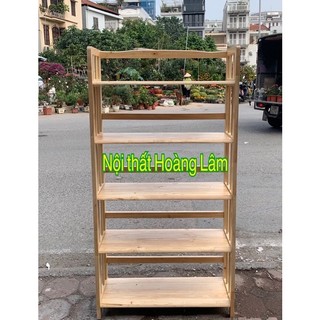 (Ship hoả tốc ) Kệ sách 5 tầng gỗ cao su
