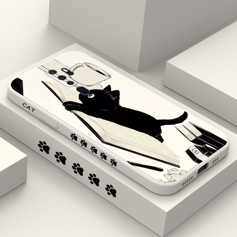 Ốp Điện Thoại Họa Tiết Mèo Sáng Tạo Dành Cho OPPO A9 A5 2020 A83 A94 4G A5 A3S A5S