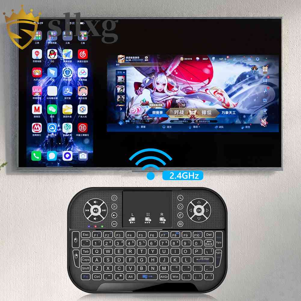Bàn PhíM TíCh HợP ChuộT Bay Bluetooth 2.4G Không Dây Cho TV Box