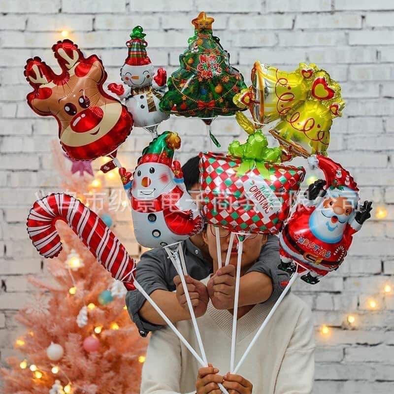 Bóng bay hình chủ đề noel nilong cho bé