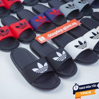 Dép adidas nam nữ quai ngang kiểu dáng thể thao siêu nhẹ, logo in nổi, không bong tróc, chất liệu đế càng đi càng êm
