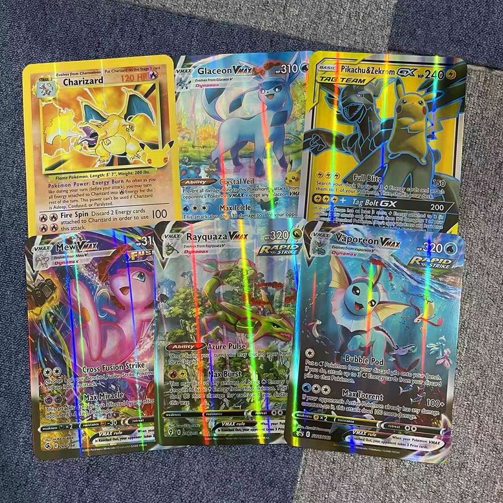 Bộ 30 Thẻ Bài Pokemon Kích Thước 15 * 21cm