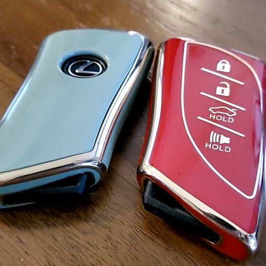 Bao Da, Vỏ Bảo Vệ, Ốp Chìa Khóa, Bọc Chìa Khóa Cao Cấp Dùng Cho Xe Ô Tô Lexus ES, LS, LC, UX