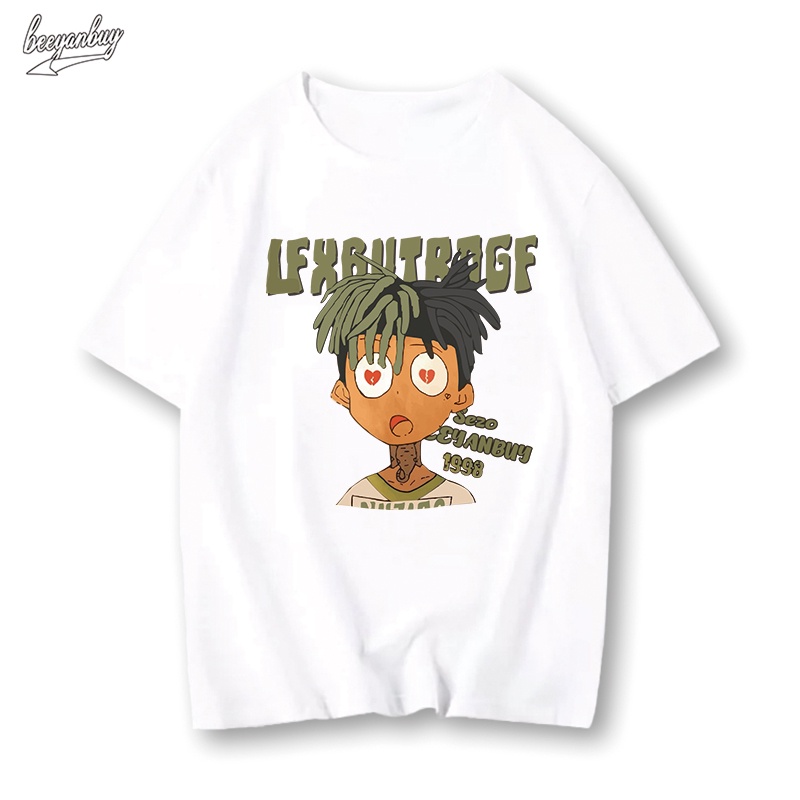 Áo thun BEEYANBUY 100% cotton tay lỡ dáng rộng thời trang unisex oversize