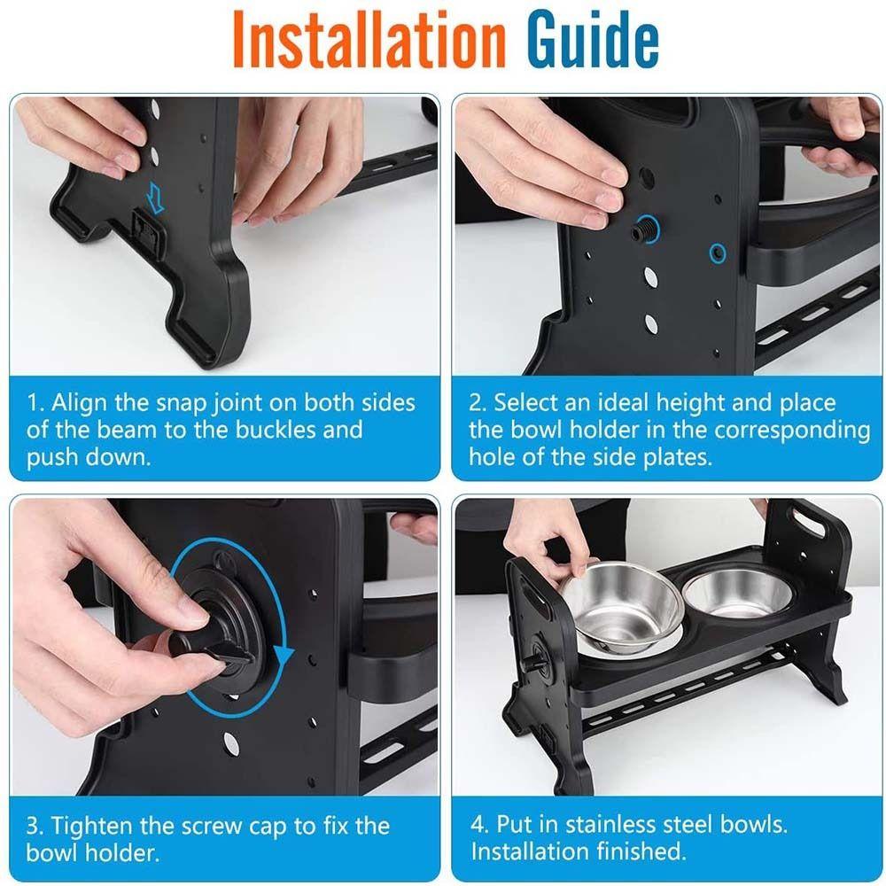 JARRED Tô Đựng Thức Ăn / Nước Uống Tiện Dụng Cho Thú Cưng