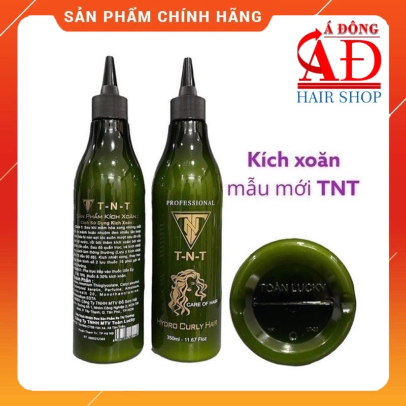 [+Tặng mũ trùm] Kích xoăn TNT Hydro Curly hair tăng độ quăn cho thuốc uốn tóc chuyên nghiệp Salon 450ml