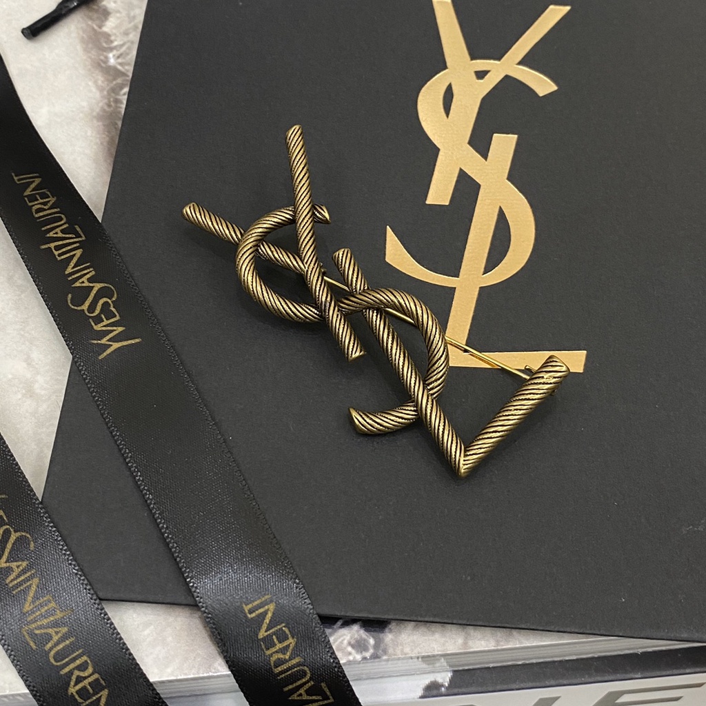 Ysl Ghim Cài Áo Hình Nón Len Thời Trang Cho Nam Nữ