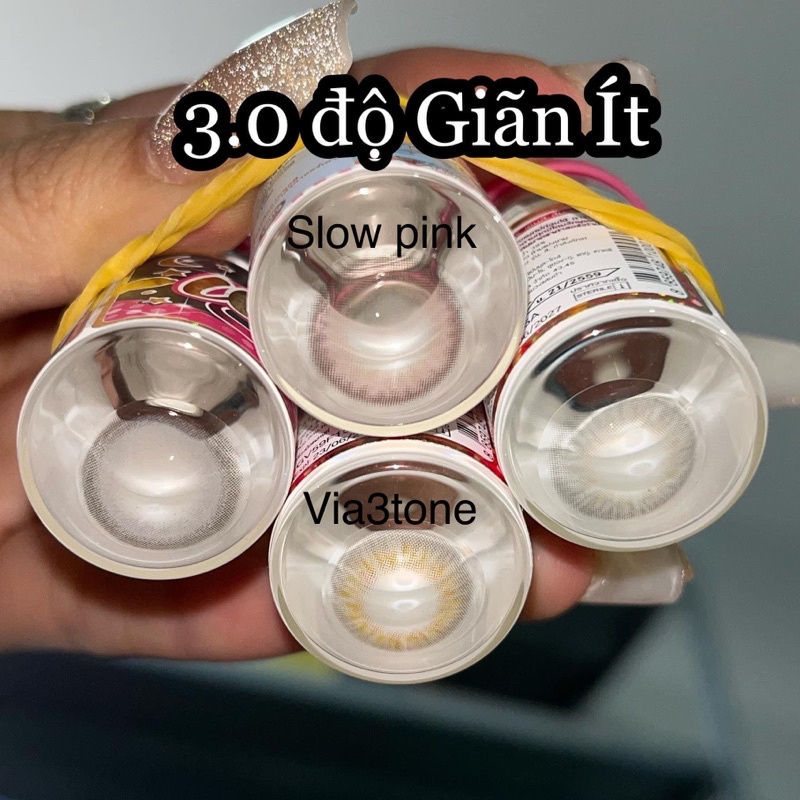 [ 30 MẪU ] Lens áp tròng Cận ( 3 độ ) + Khay gương dụng cụ