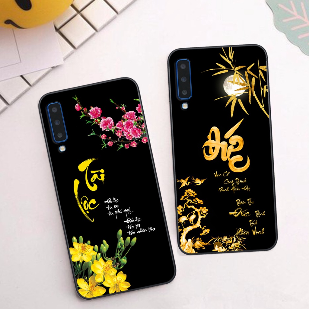 Ốp lưng Samsung A7 2018 - A9 2018 - Ốp Samsung in hình chữ thư pháp tâm an, cha mẹ , tài lộc đầy ý nghĩa