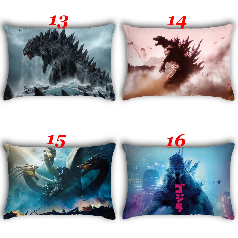 Vỏ Gối Đơn Hình Chữ Nhật In Hình Godzilla Polyeste Trang Trí Nhà Cửa