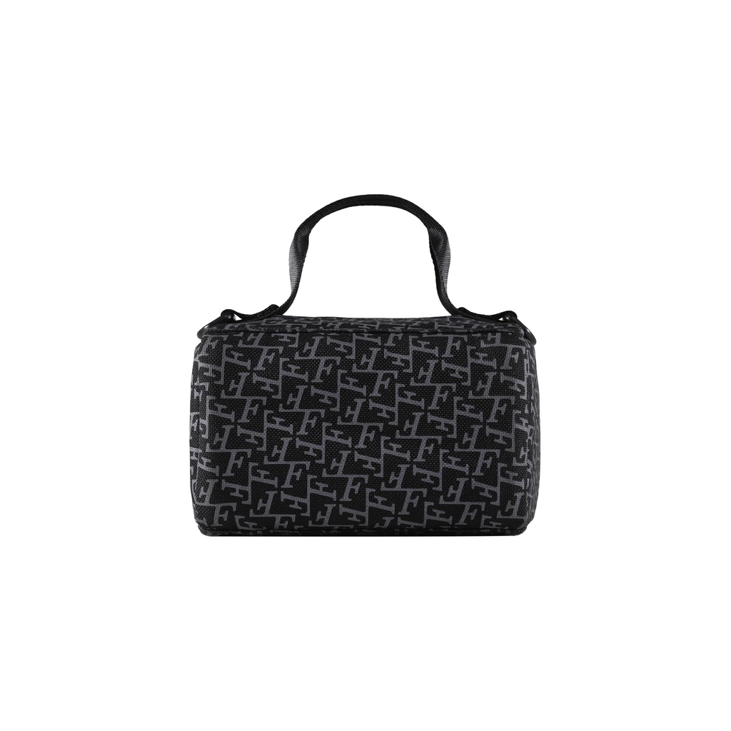 FRONT The Knight F Abundant Rectangle Shoulder Bag D123 - BLACK - M ♟ Túi đeo chéo FRONT chất liệu Polyester