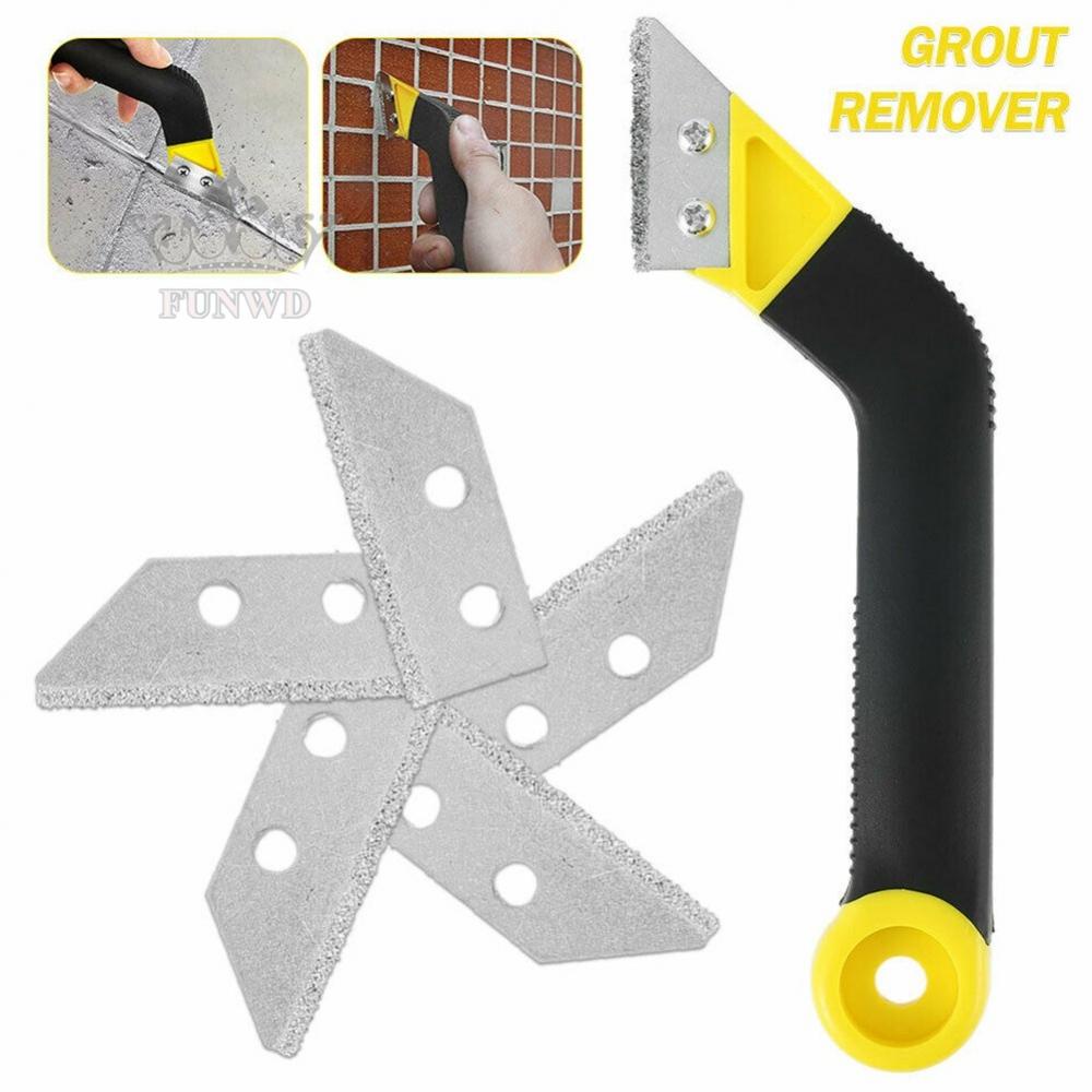【FUNWD】Tile Grout Saw Rake Remover Cleaning Tungsten Carbide Floor Wall File Tool