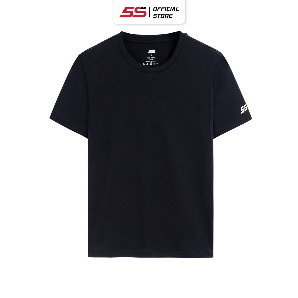 Áo Thun Nam Cotton 5S Nhiều Màu Cổ Tròn, Thoáng Mát, Mềm Nhẹ, Co Giãn Tốt, Thấm Hút Mồ Hôi Vượt Trội (TSO23402)