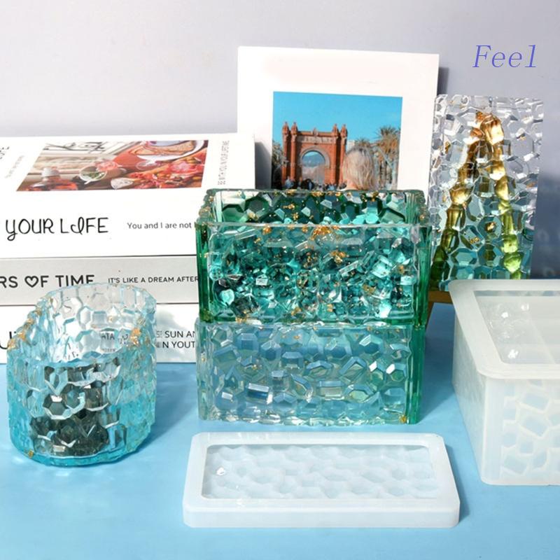 Khuôn Silicone Làm Hộp Nhựa Resin Đựng Trang Sức DIY