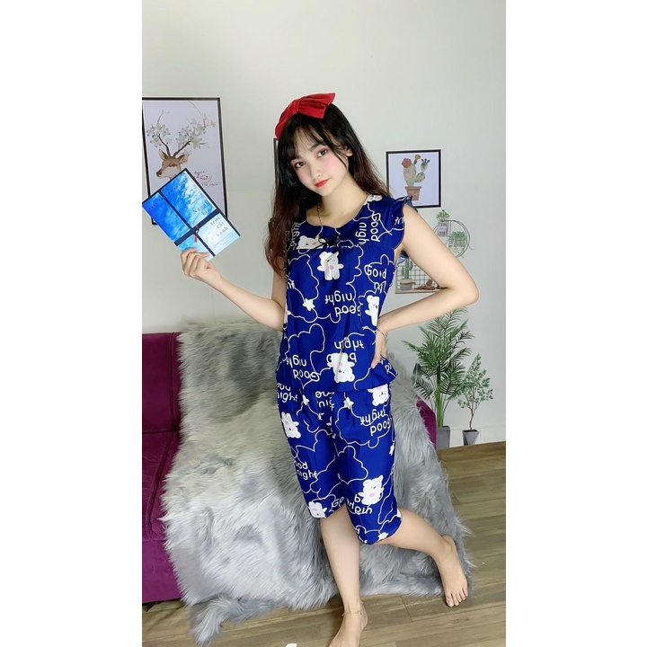 Sale Sập Sàn ❌❌ Đồ bộ lửng kute , dễ thương , đồ bộ mặc nhà chipchip90 M00202