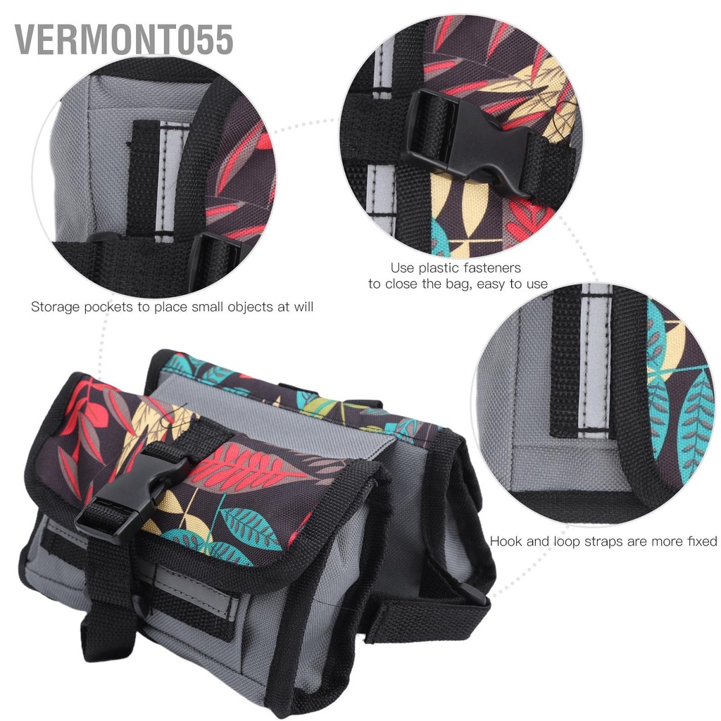 Có thể bán buôn Xe đạp leo núi Đa chức năng Túi đi xe chùm phía trước Gói khung Vermont055 Hàng giao ngay