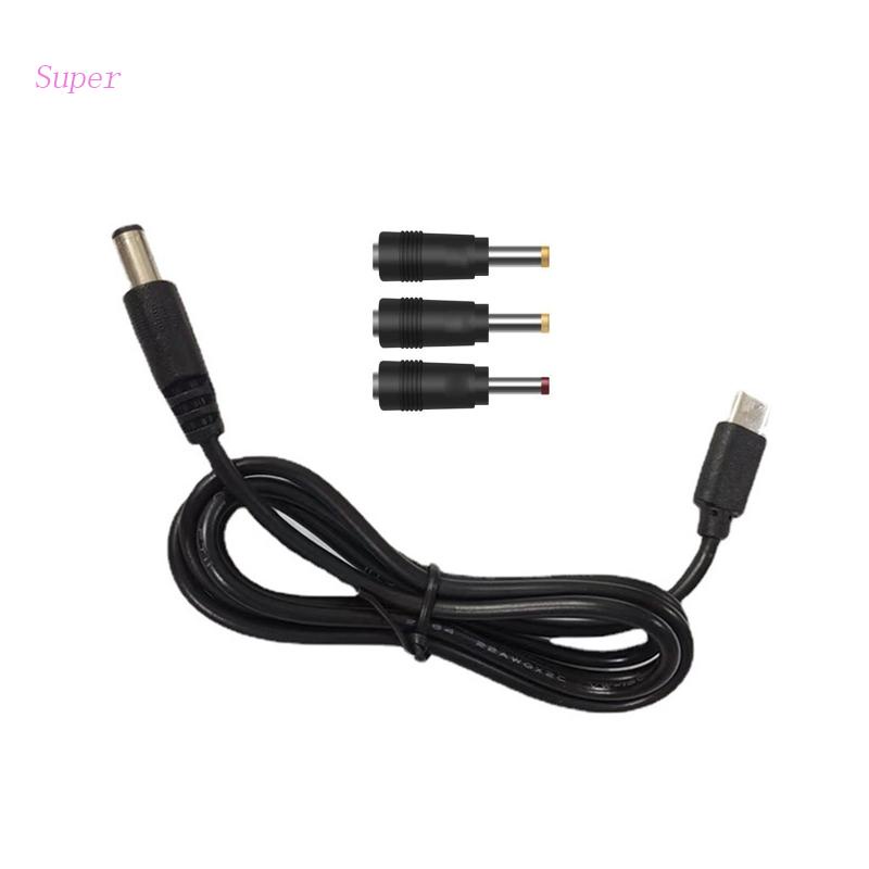 Dây Cáp Nguồn USB C PD Sang 12V 4.0x1.7mm Cho Loa Đèn LED 3 / 4