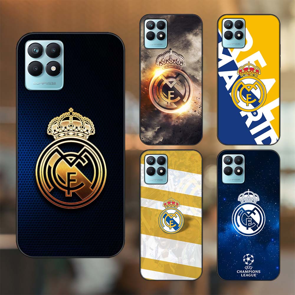 Ốp lưng Realme Narzo 50 viền đen in hình Real Madrid
