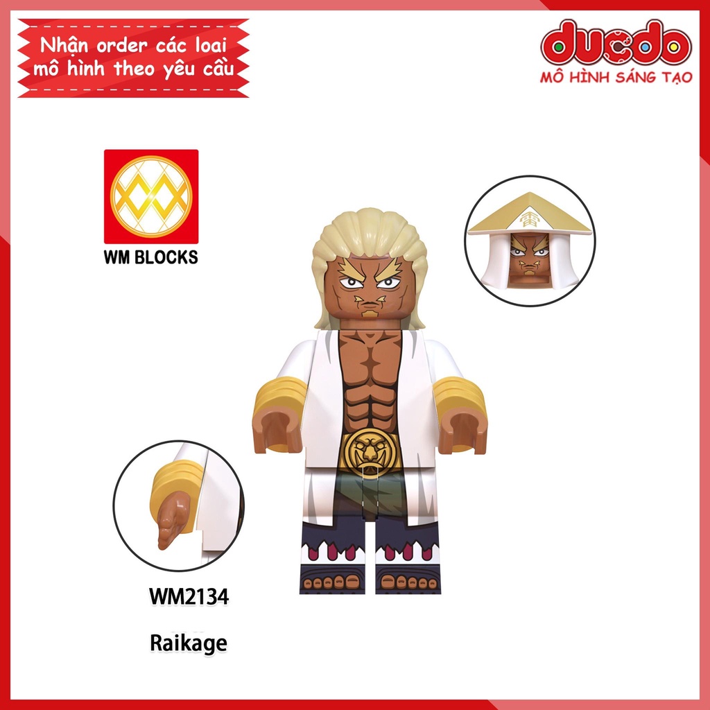 Minifigures các nhân vật trong Naruto Hokage Asuma Kurenai - Đồ chơi Lắp ghép Xếp hình Mô hình Mini WM WM6111