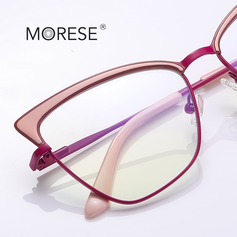 Gọng Đèn Hình Mắt Mèo Chống Ánh Sáng Xanh Phong Cách Âu Mỹ