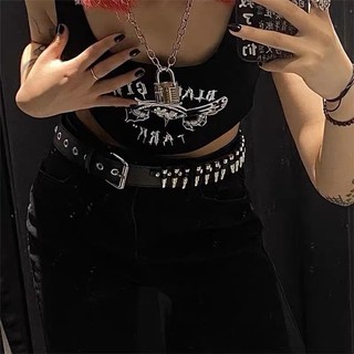 [ XxholicC ] METAL BULLET BELT - dây nịt punk goth
