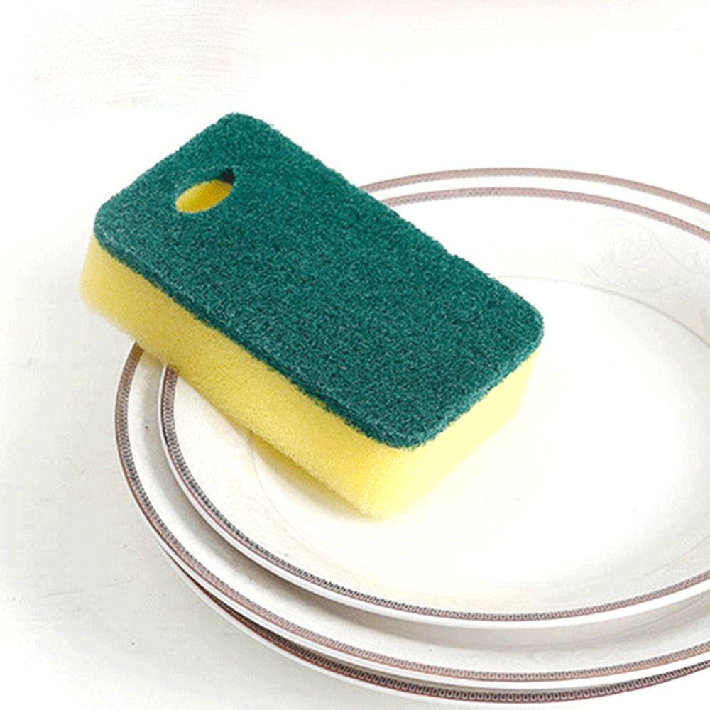 AARON1 Set 10 Miếng Bọt Biển Rửa Chén Đa Năng Thấm Hút Tốt Chống Trầy Xước Tiện Dụng