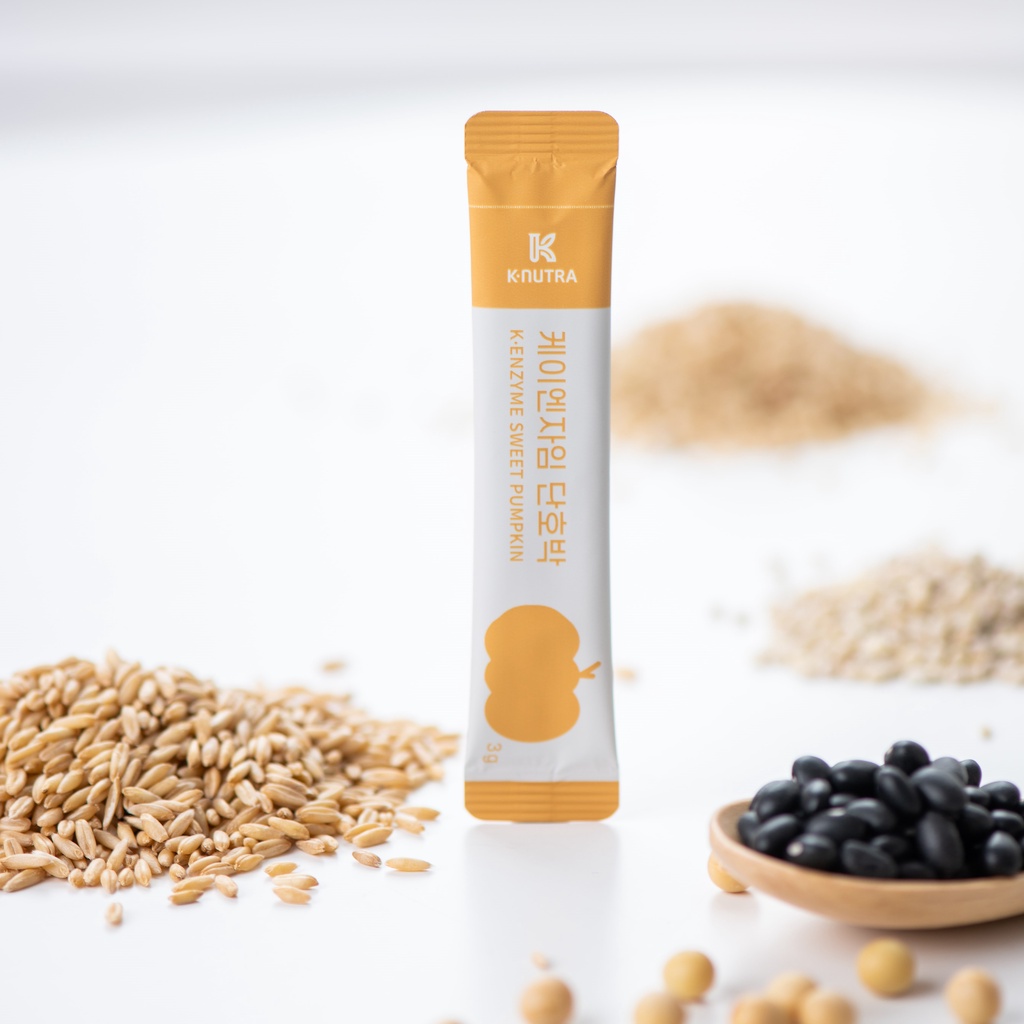 Bí ngô ngọt K·ENZYME / 3g x 30 Que / Thực phẩm bổ sung Enzyme Hàn Quốc / Tiêu hóa, Táo bón, Giảm béo