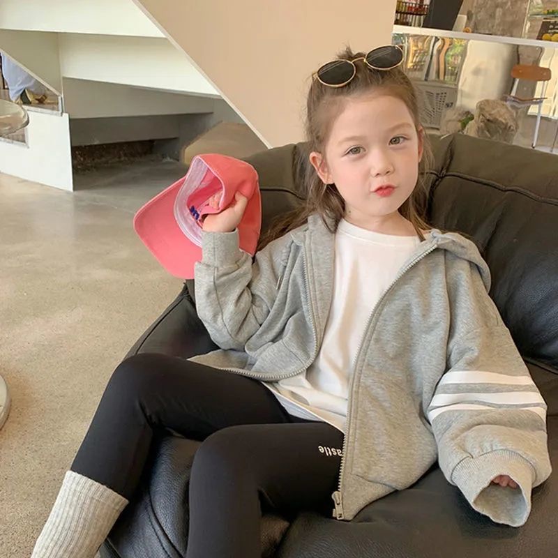 Áo Khoác Hoodie Thời Trang Xuân Thu Hàn Quốc Mới 2022 Dành Cho Bé Gái