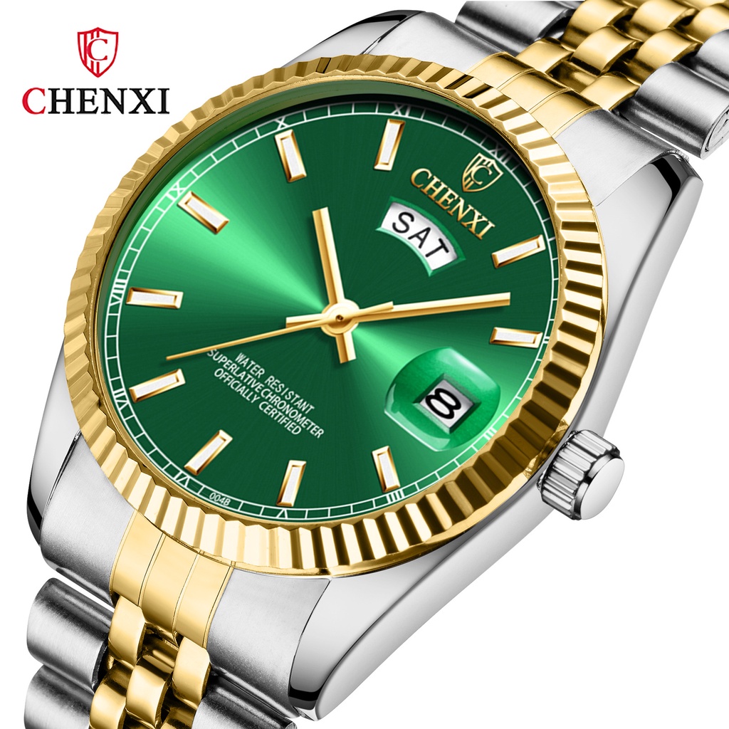 Đồng hồ nam Chenxi X704 đồng hồ pin lịch ngày lịch tuần mặt kính lồi tuyệt đẹp sang trọng lịch lãm đẳng cấp phái mạnh
