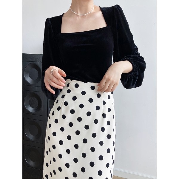 Áo Sơ Mi Nữ, Chất Nhung, Tay Dài Sang Trọng “Style Hàn Quốc” #QC31