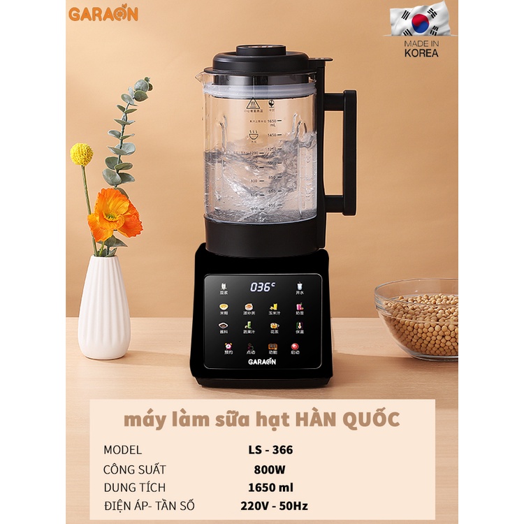 MÁY LÀM SỮA HẠT  HÀN QUỐC 1.8L GARAON LS-366